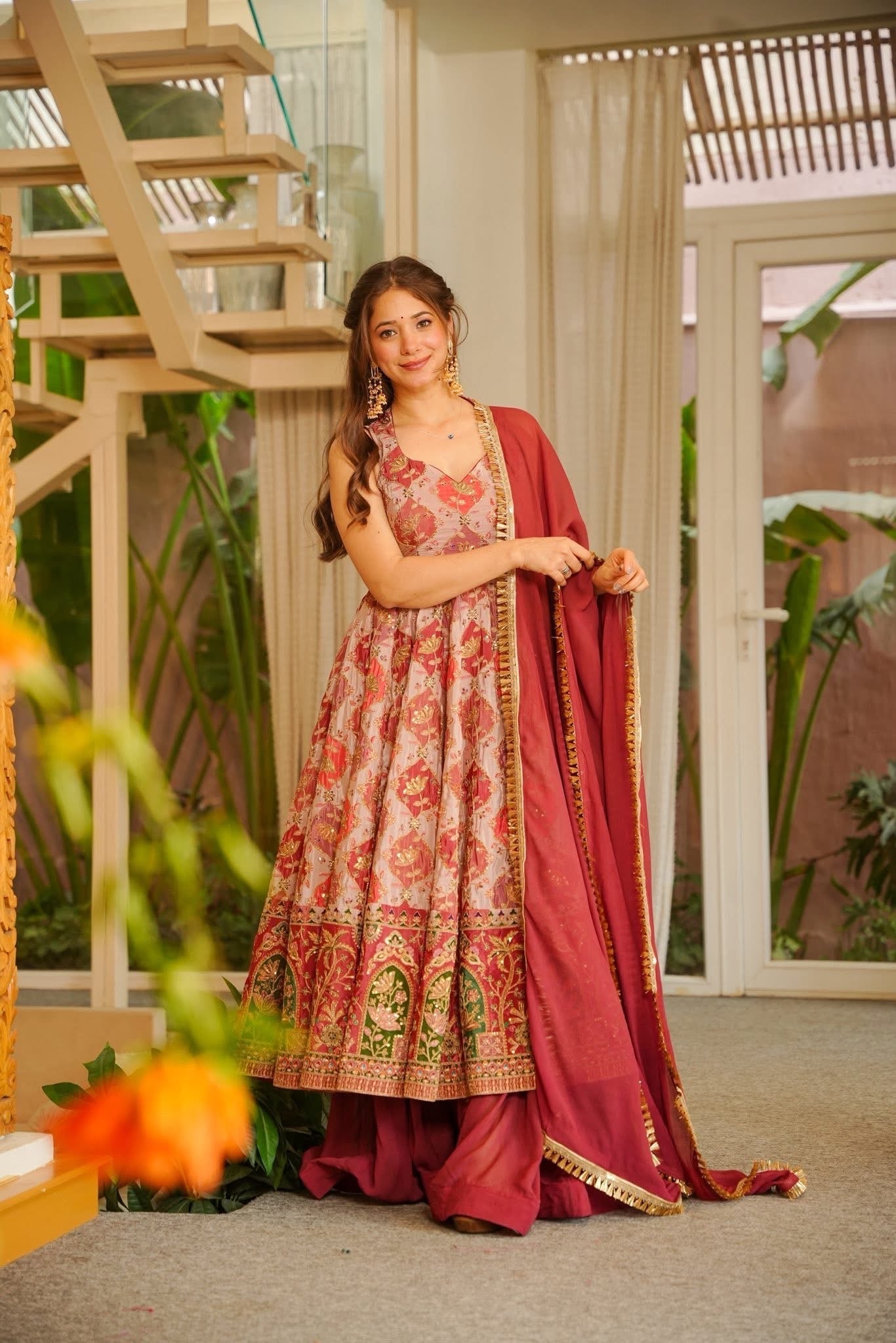Beautiful Heavy Sequence Work Anarkali Suit Set