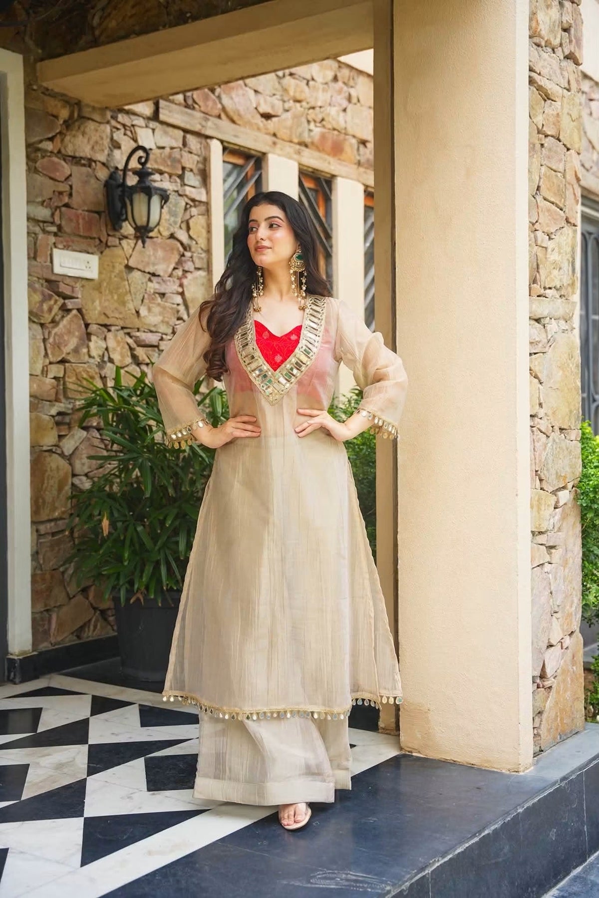 Trendy Indo-Western kurta Set ❤️