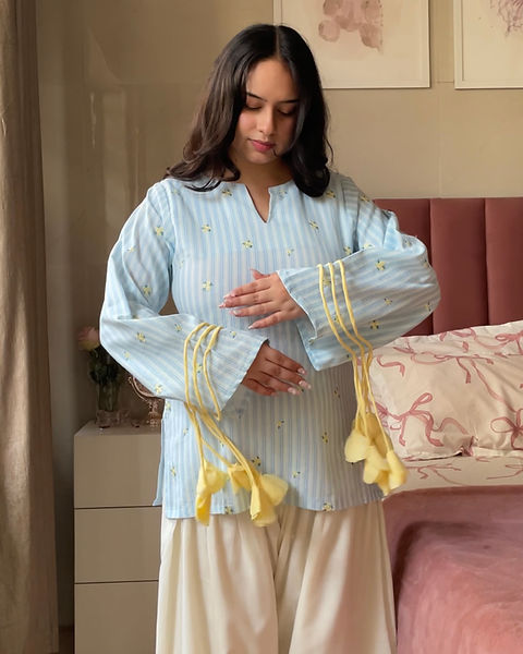 Beautiful ButterYellow Farshi Salwar Suit