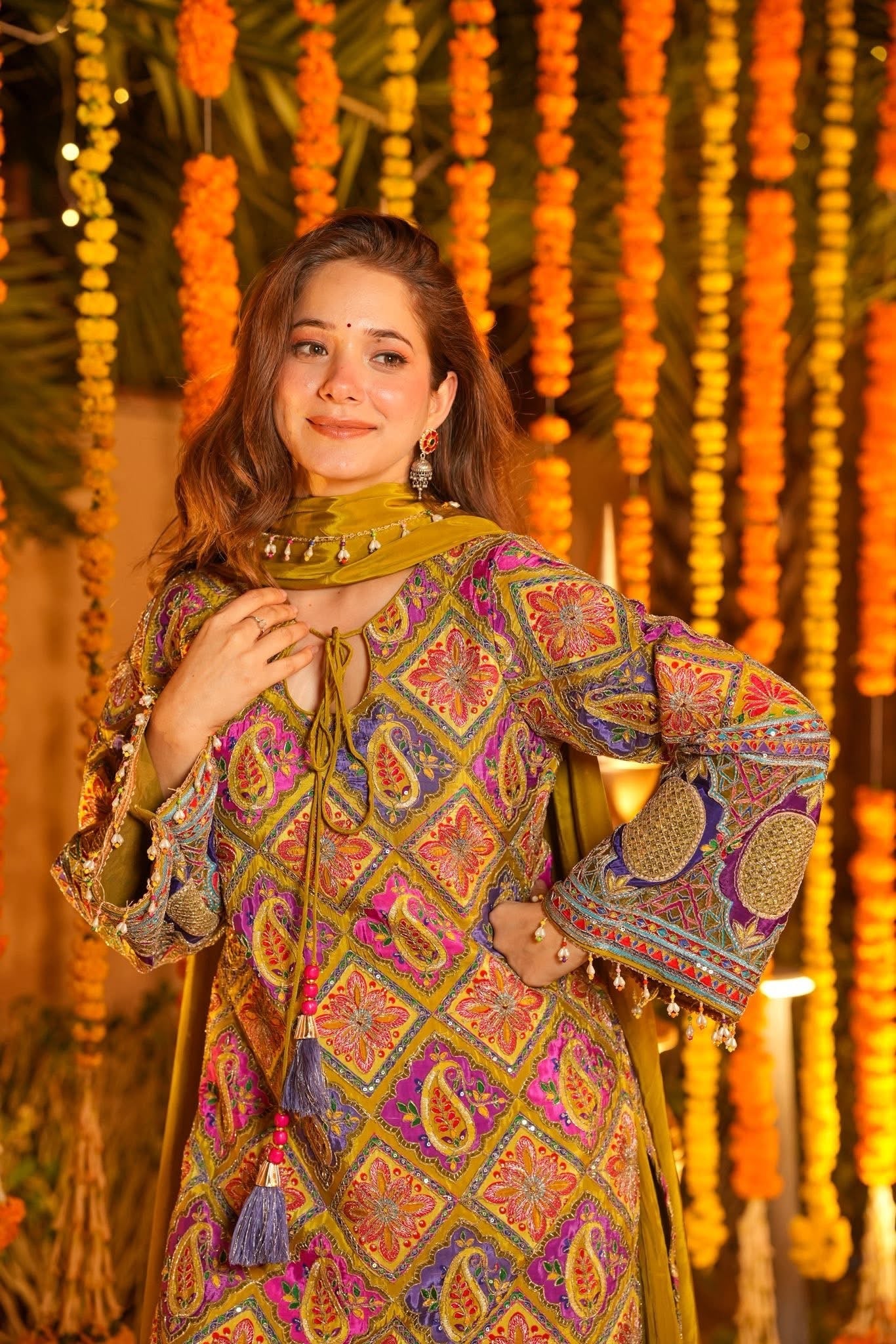 Traditional Embroidered Kurta Set