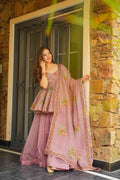 Beautiful Embroidered Top Sharara Set