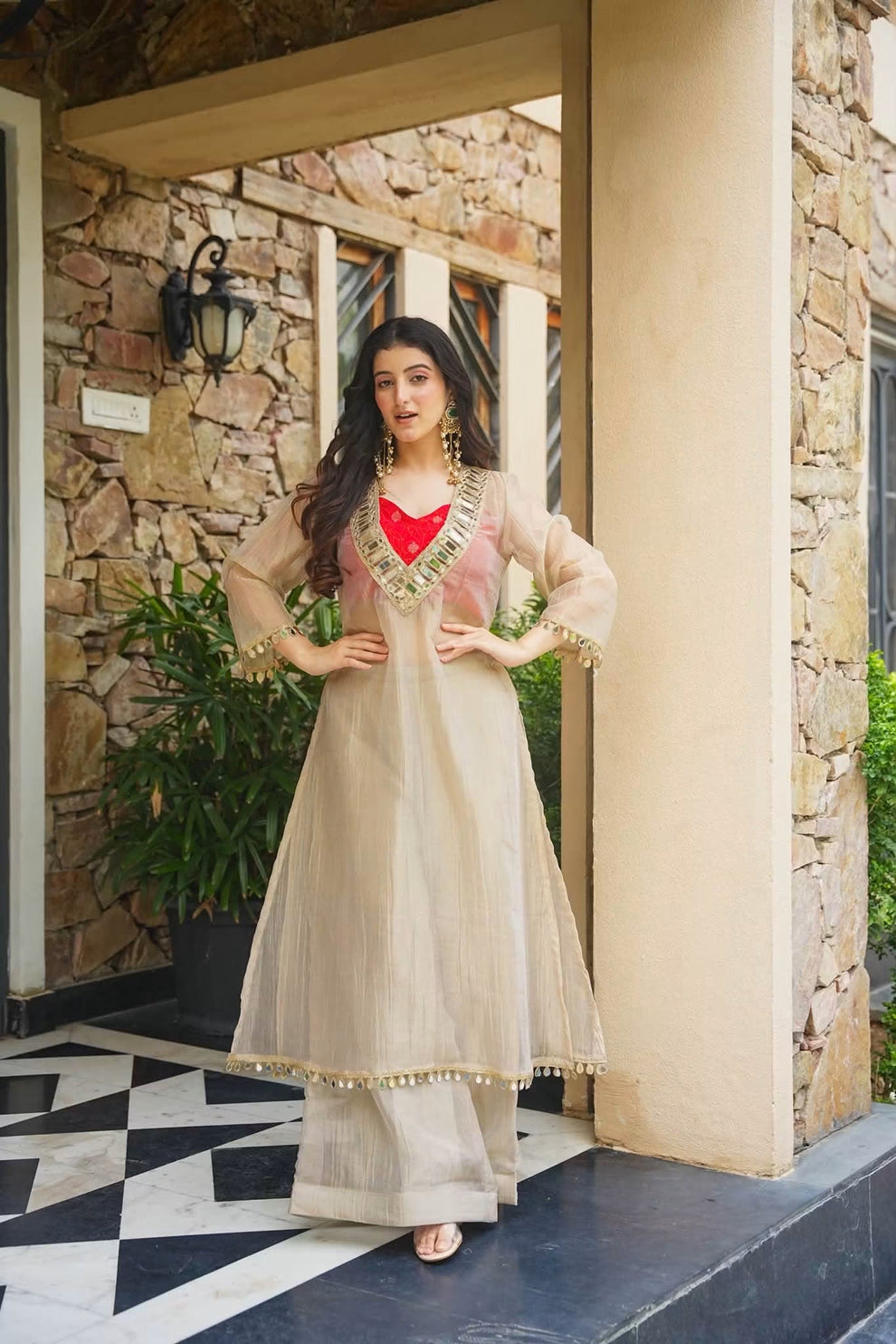 Trendy Indo-Western kurta Set ❤️
