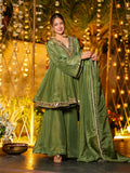 Beautiful Real Mirror Zari Work Sharara Suit Set
