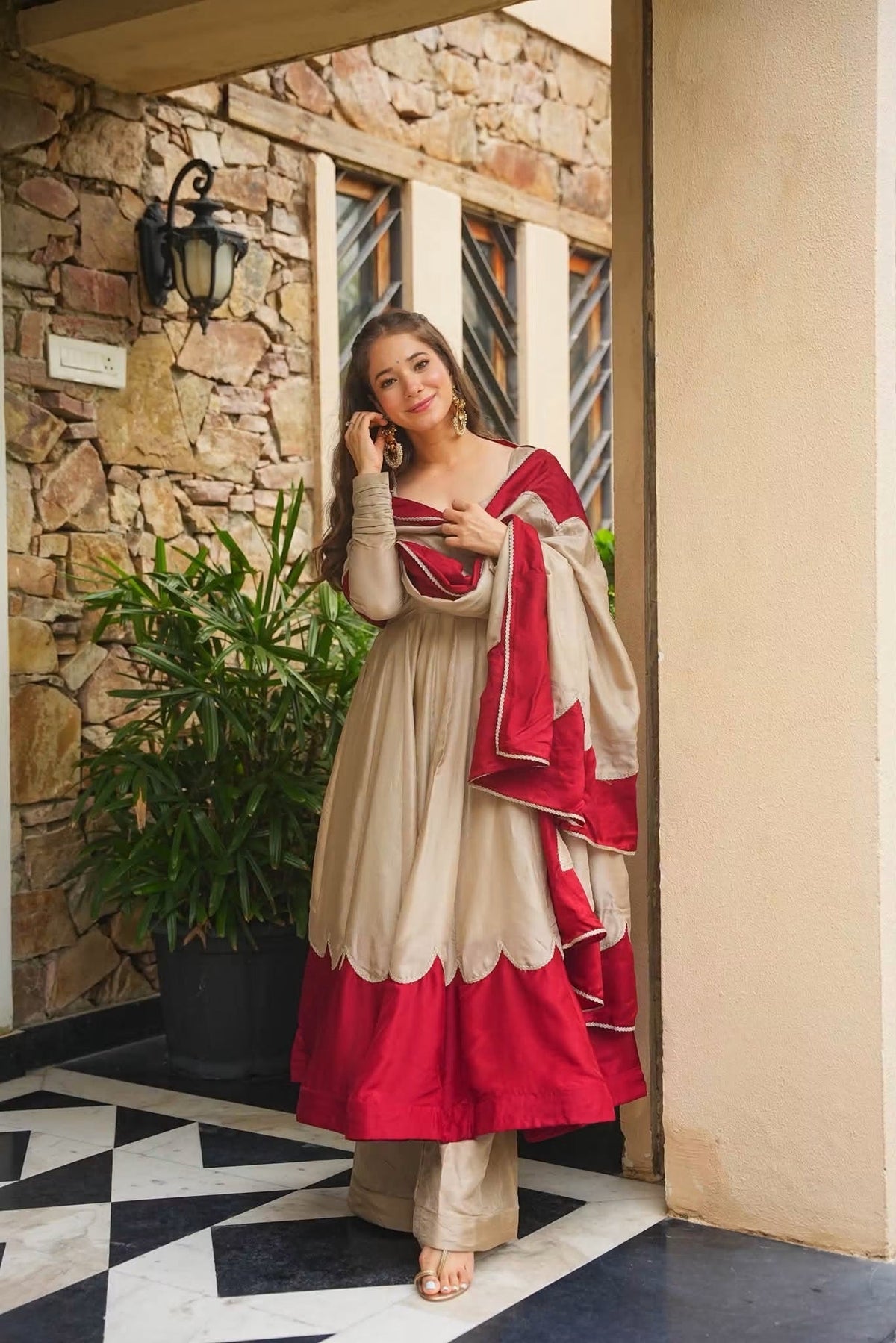 Beautiful Bloom Heavy Anarkali Suit Set