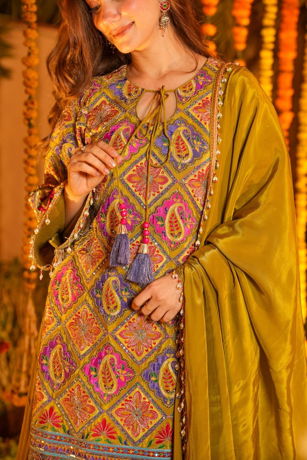 Traditional Embroidered Kurta Set