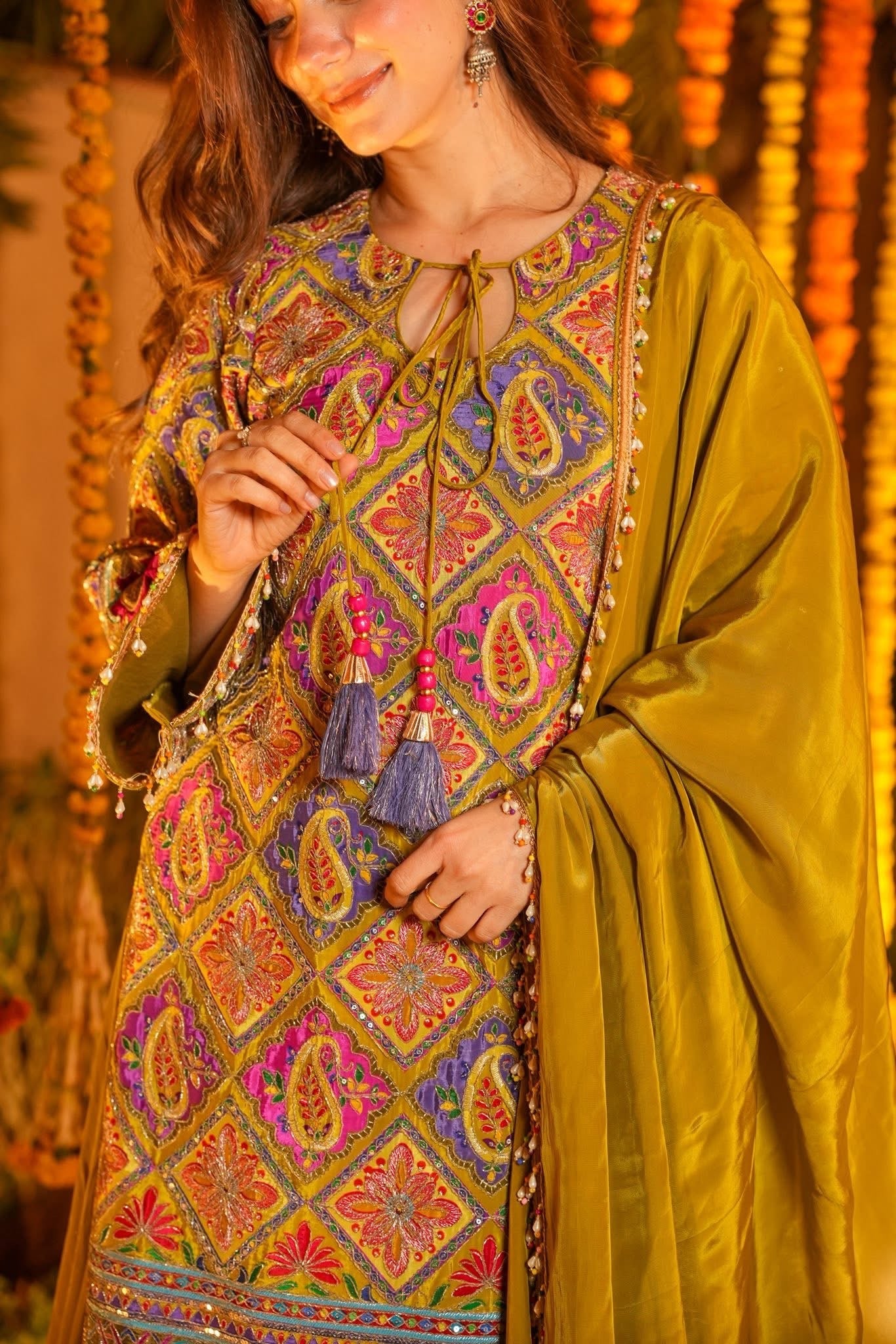 Traditional Embroidered Kurta Set