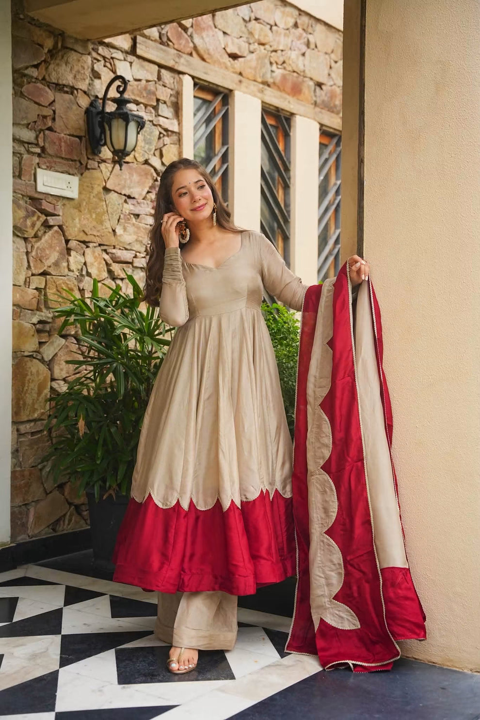 Beautiful Bloom Heavy Anarkali Suit Set
