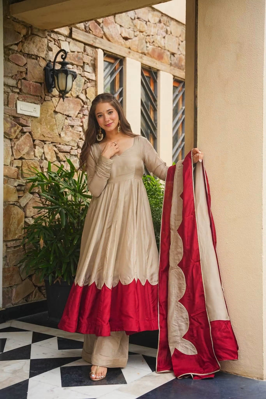 Beautiful Bloom Heavy Anarkali Suit Set