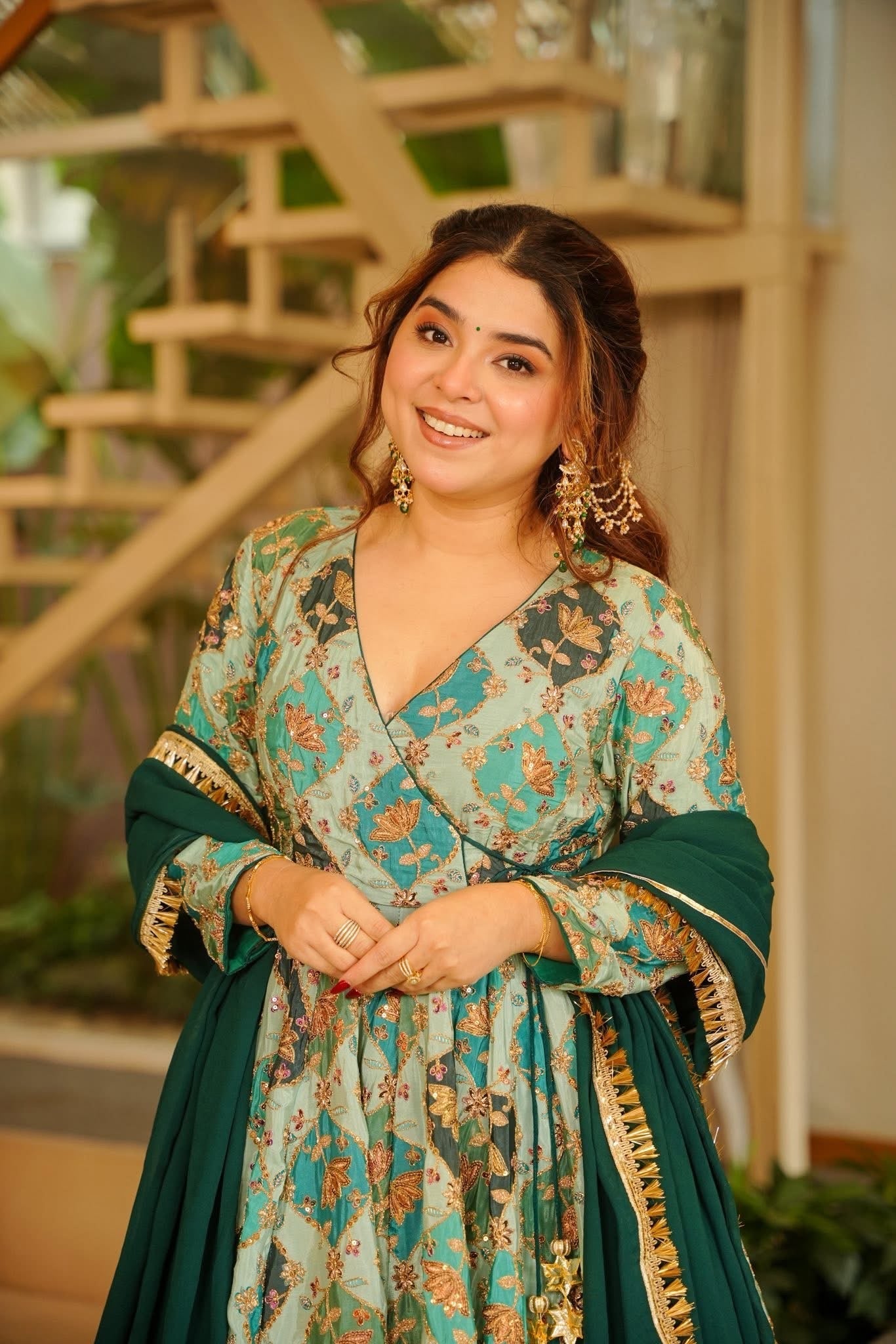 Traditional Heavy Sequence Work Anarkali Suit Set