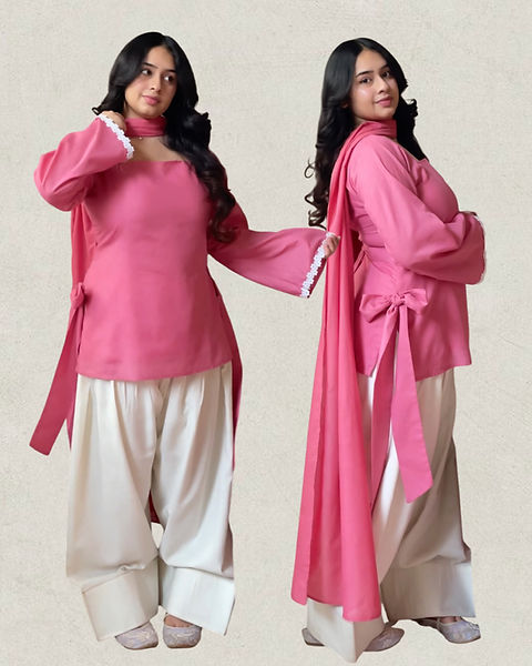 Beautiful Bow Farshi Salwar Suit Set